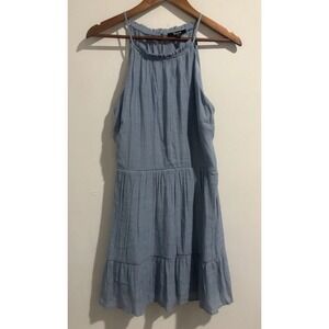 Trixxi Dress Women's Small Blue Cocktail‎ Short Summer Spaghetti Strap